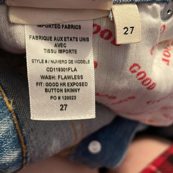 Alice + Olivia Good High Rise Exposed Button Skinny Jeans - Picture 6 of 7